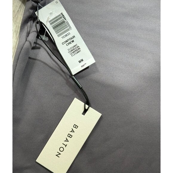 Babaton Contour Crew Dress Long Sleeve Gray Charcoal Stretch Womens Size M NEW - Picture 5 of 9
